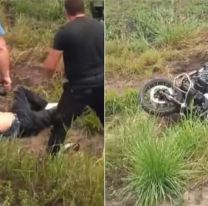 El "Chino" Maidana sufrió un terrible accidente con su moto en la ruta y quedó internado