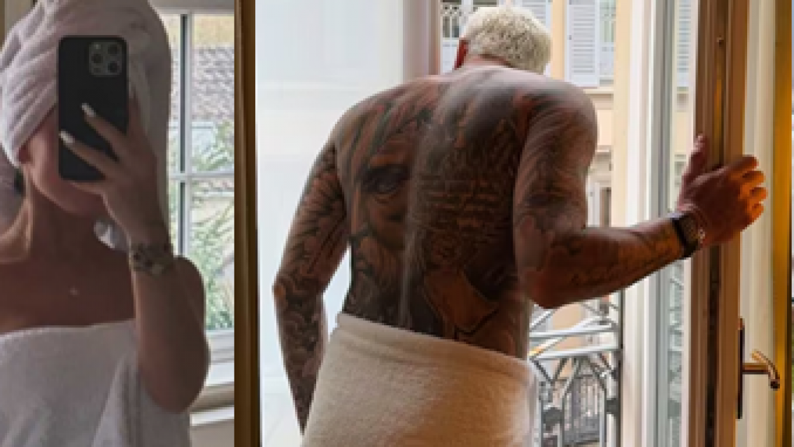 "La toalla", el detalle infaltable entre las parejas famosas