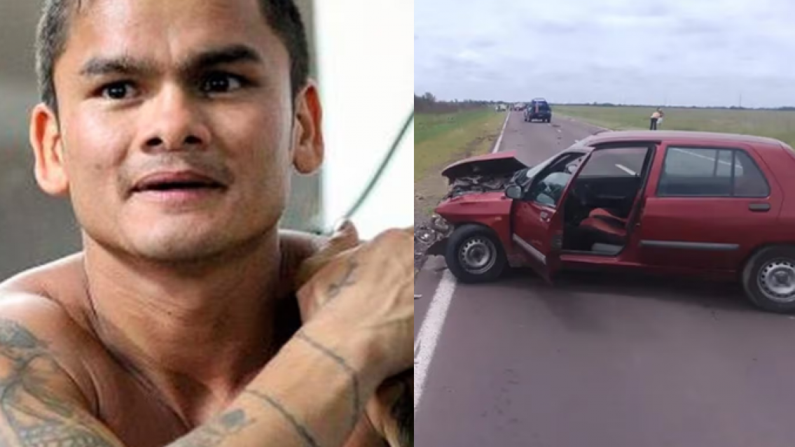 El boxeador "Chino" Maidana tuvo un terrible accidente en la ruta