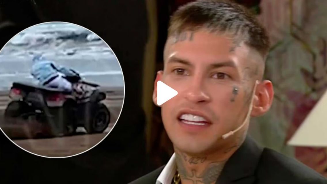 L-Gante sufrió un grave accidente en Pinamar y se quebró la clavícula