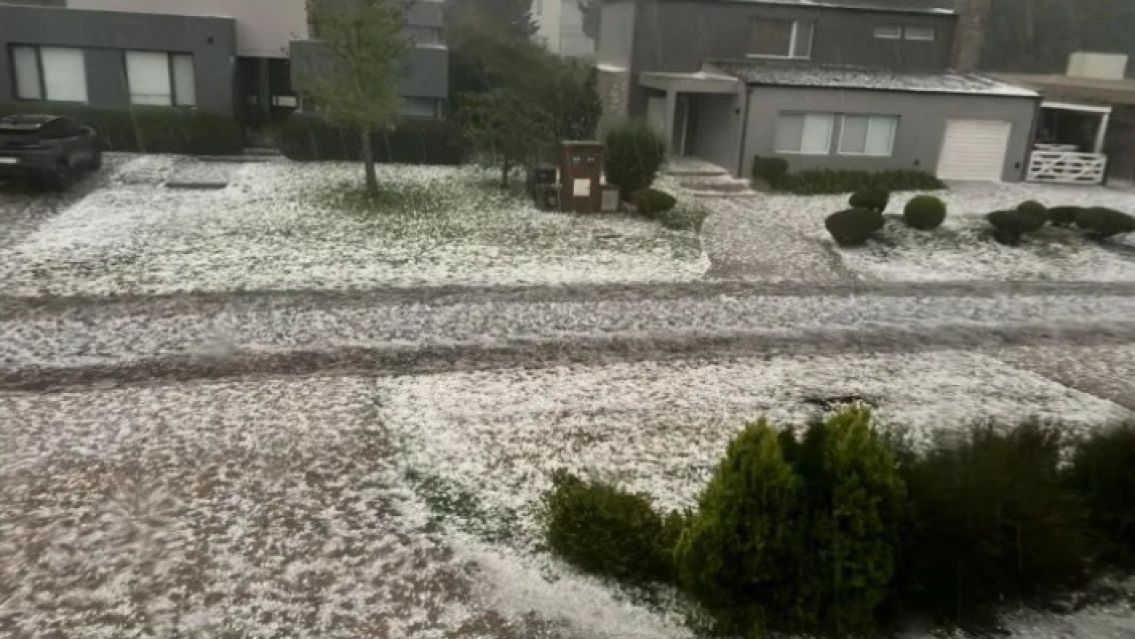 Brutal temporal de granizo generó destrozos en Mar del Plata