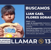 Se activó el alerta Sofía por el caso LIAN, lo buscan desesperadamente