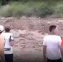Pudo ser una tragedia: a los gritos por la fuerte crecida del río