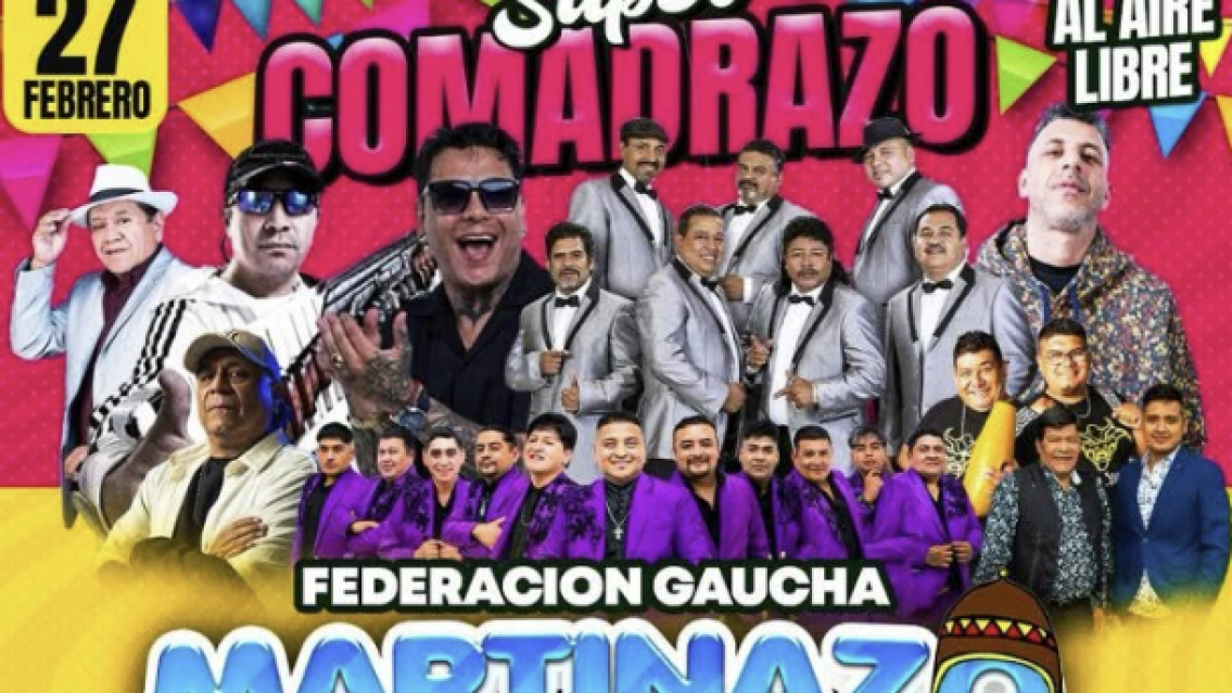 Damas Gratis, Sonido Mazter y La Repandilla en Jujuy este 27 de febrero