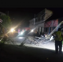 Terrible accidente: jujeño caminaba por la calle y una antena le cayó encima