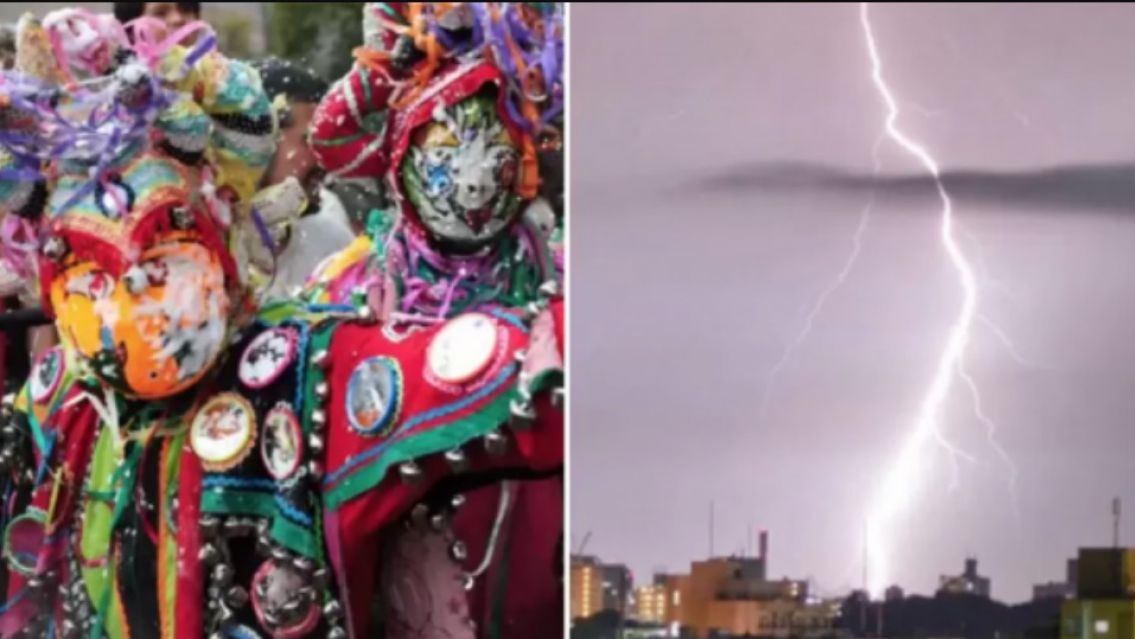 S�bado de carnaval y tormentas: Rige alerta amarilla para Jujuy