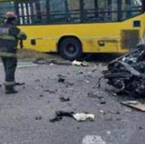 [URGENTE] Grave accidente entre auto y colectivo en Ruta 9/34: hay heridos