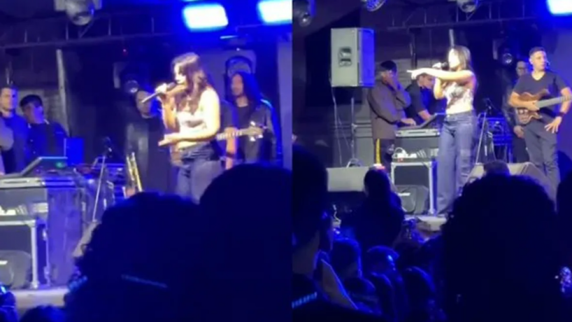 Le reventaron un hielo a Angela en la cara en pleno baile de Carnaval