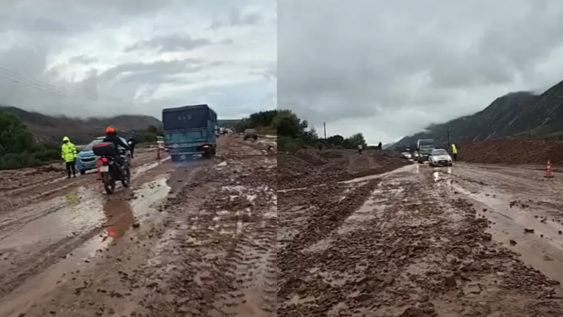 Temporal en Jujuy: cortes de ruta y caminos anegados complican la circulaci�n