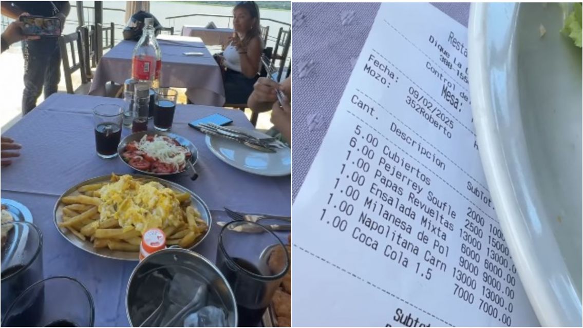[ATENCI�N] Esto gastaron 5 personas que fueron a almorzar al dique La Ci�naga