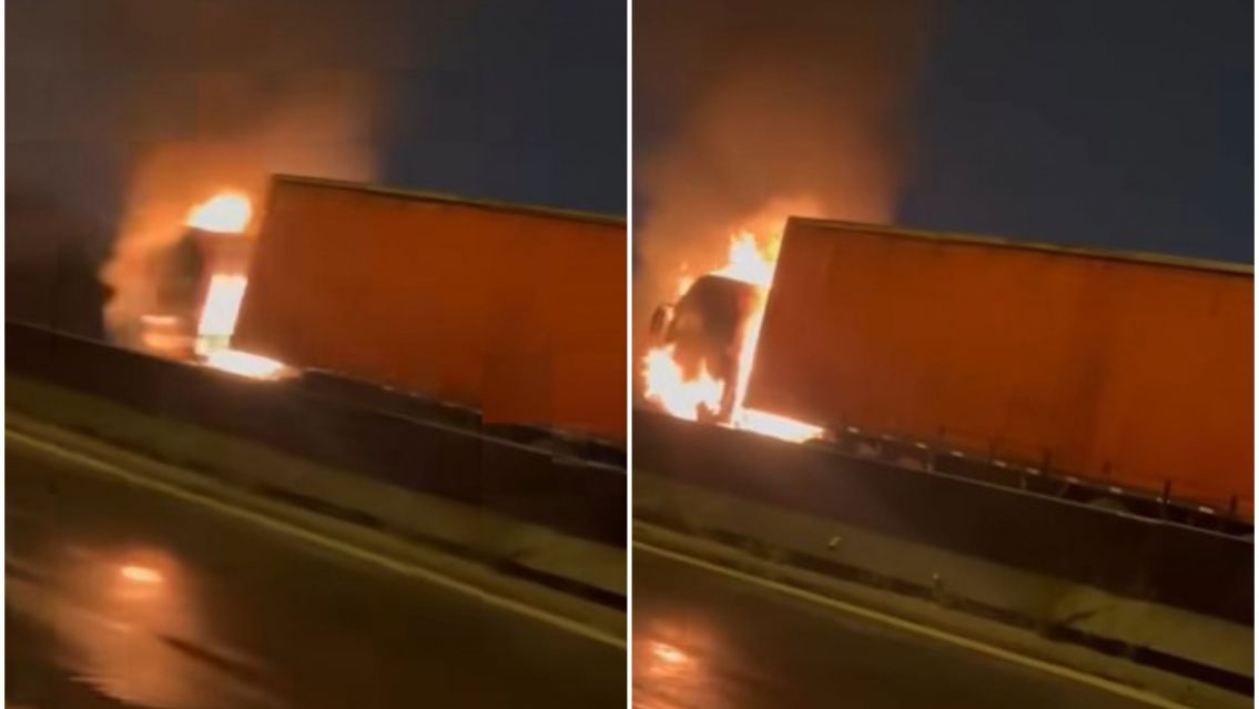 Incendio de un cami�n en plena madrugada alarm� a Jujuy