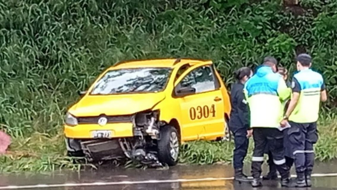 Taxista jujeño perdió el control en la ruta y protagonizó un terrible accidente