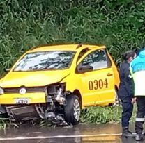 Taxista jujeño perdió el control en la ruta y protagonizó un terrible accidente