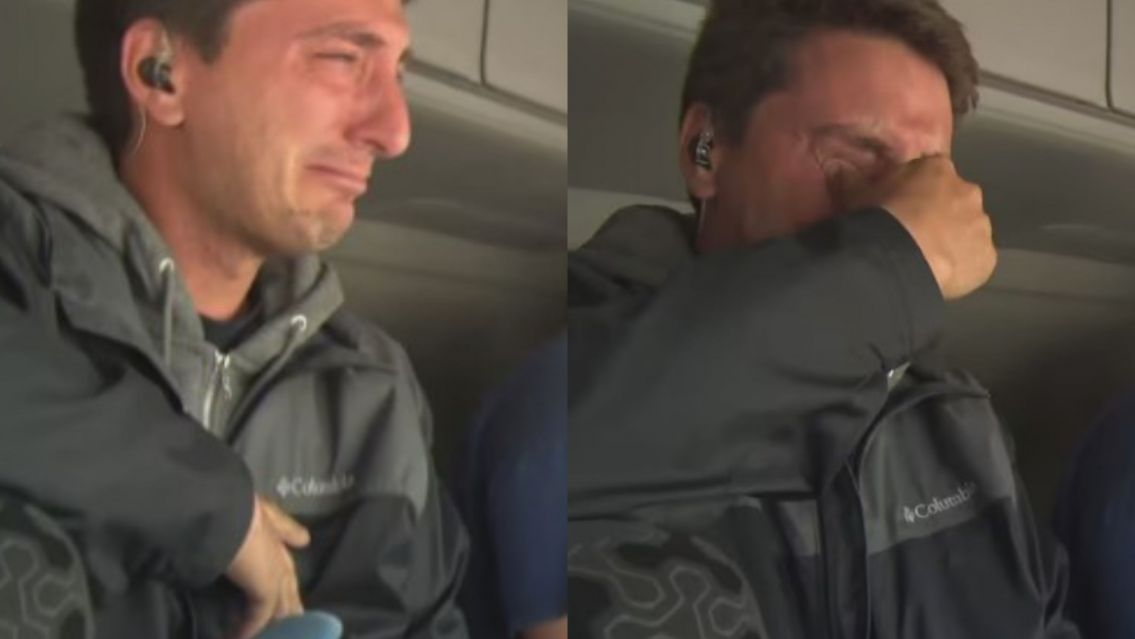 Periodista TN rompi� en llanto durante la llegada de un cami�n con donaciones