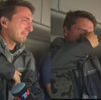 Periodista TN rompió en llanto durante la llegada de un camión con donaciones