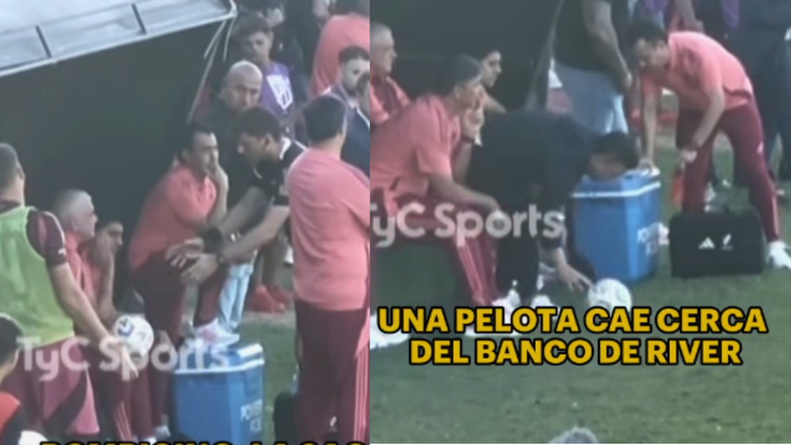 El insólito momento de Gallardo escondiendo una pelota contra Riestra: "Hacía tiempo"