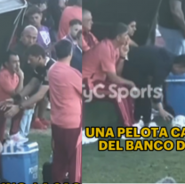 El ins&oacute;lito momento de Gallardo escondiendo una pelota contra Riestra: "Hac&iacute;a tiempo"