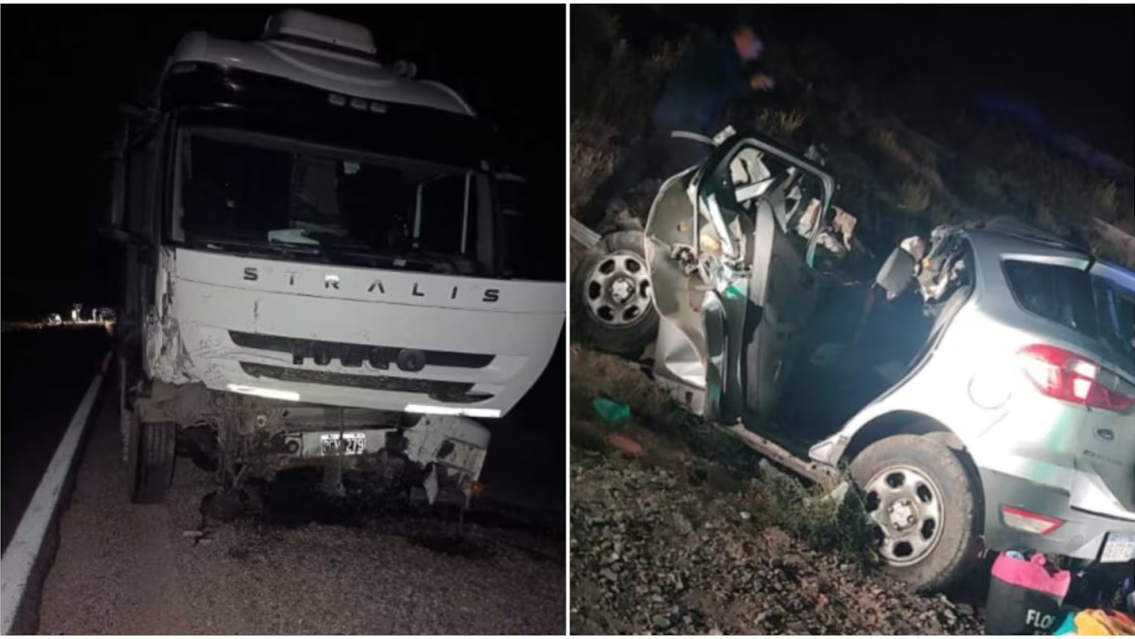 Chocaron un cami�n y una camioneta: dos personas murieron en el acto
