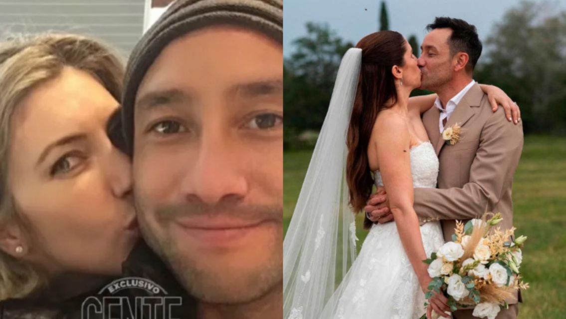 Esc�ndalo tras la boda de Luciano Pereyra: apareci� su ex y le dijo "narcisista"
