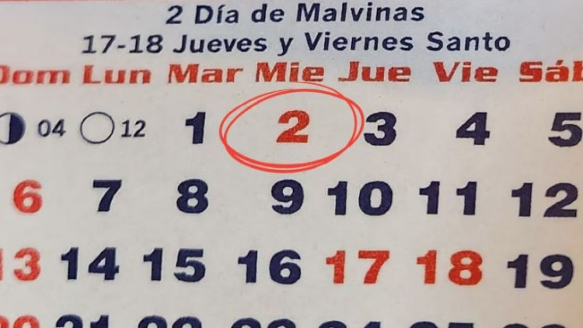 Se definió si el feriado del 2 de abril será finde largo o miércoles no laborable
