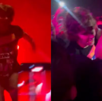 El músico argentino más querido se tiró al público pero no pudieron agarrarlo