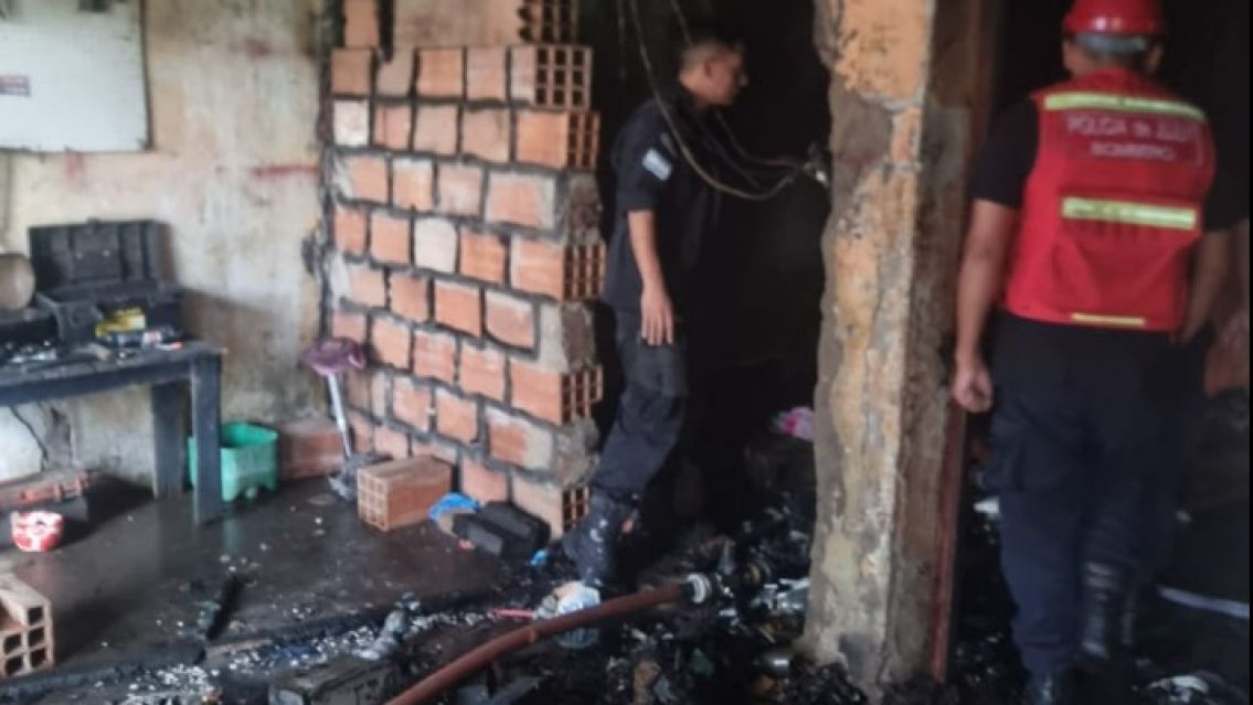 Terrible incendio en una casa de San Pedro: Pudo ser una verdadera tragedia