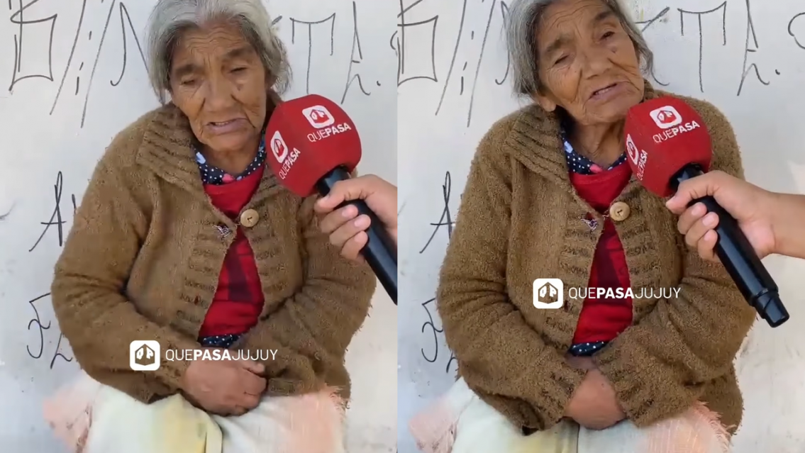 "A veces almuerzo y a veces no", así vive Petronela en Jujuy