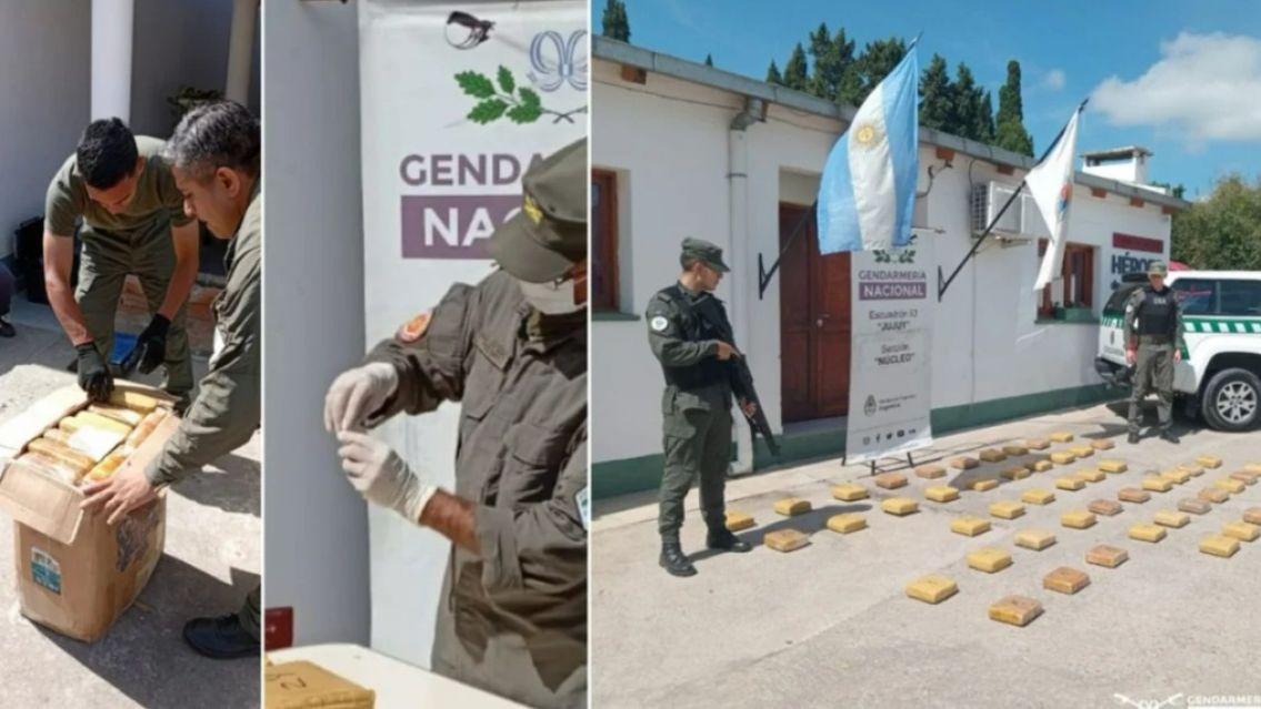 Atraparon una banda narco en Pampa Blanca: Llevaban más de 50 kg de droga