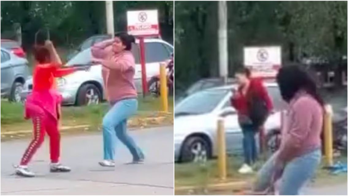 As� se agarraron dos mujeres que salen con un mismo chofer de colectivo