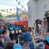 La Virgen de Punta Corral inicia su viaje hacia el encuentro con los fieles en Tumbaya