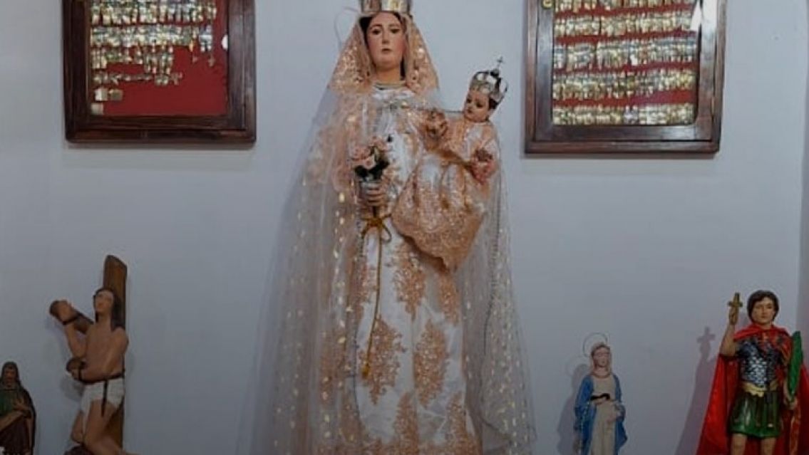 Hasta cuándo estará la Virgen de Punta Corral en Tumbaya