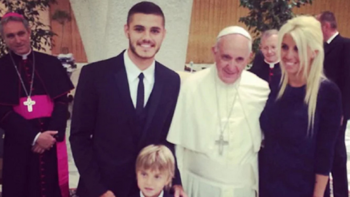 "Francesca y Benedicto", los nombres papales que eligió Wanda para sus hijos