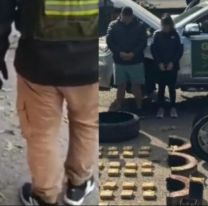 Cayeron con 51 kilos de droga: la llevaban escondida en los neumáticos