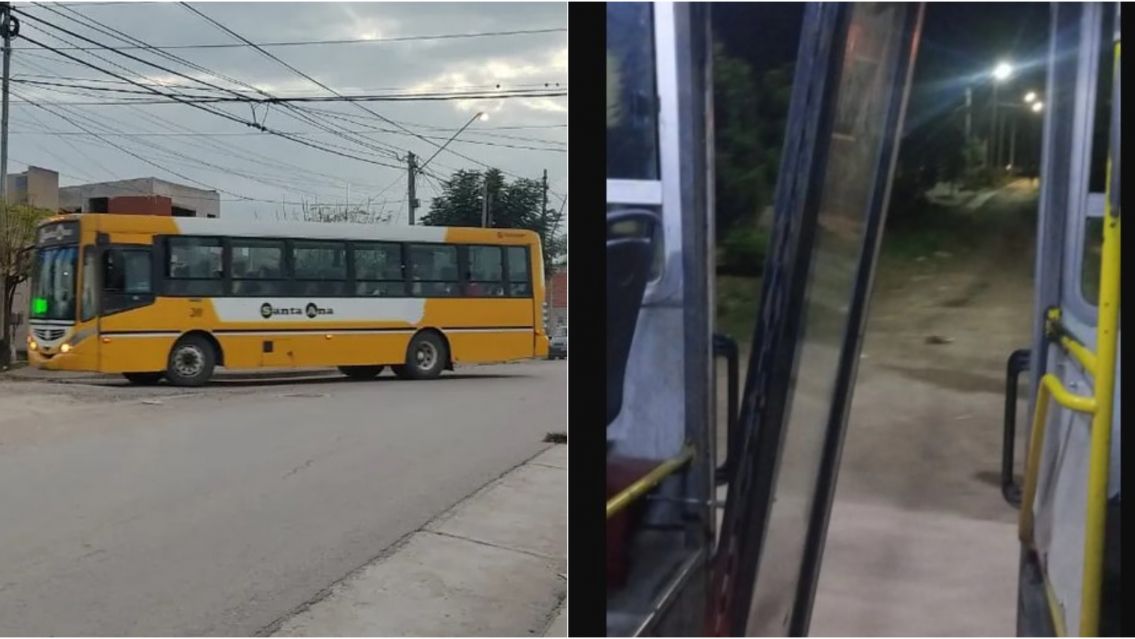 Jujeños denuncian que viajaron en un colectivo de la empresa Santa Ana con la puerta colgando