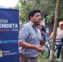 El Frente Justicialista se posiciona en la ciudad de los diques de la mano de Adr&iacute;an Mendieta