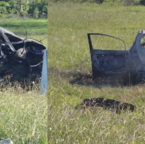 Borracho al volante, chocó de atrás a un auto, se prendió fuego y el conductor murió