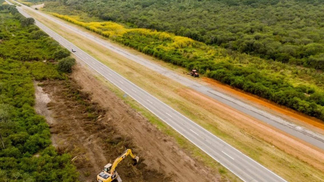 Se reactivaron las obras en la Ruta Nacional N° 34, tramo Las Pampitas
