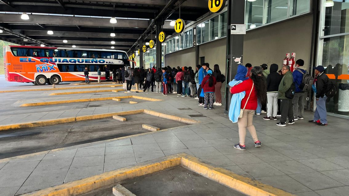 As� est� la Terminal ahora: juje�os se preparan para ir a votar