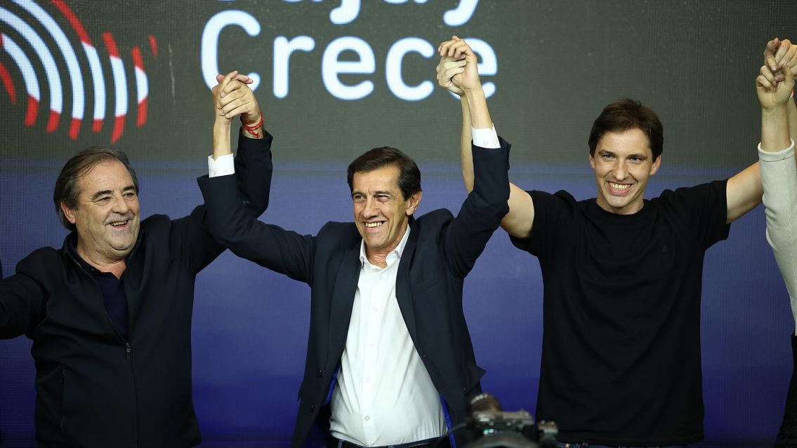 Carlos Sadir celebró el triunfo del Frente Jujuy Crece y prometió "redoblar esfuerzos"