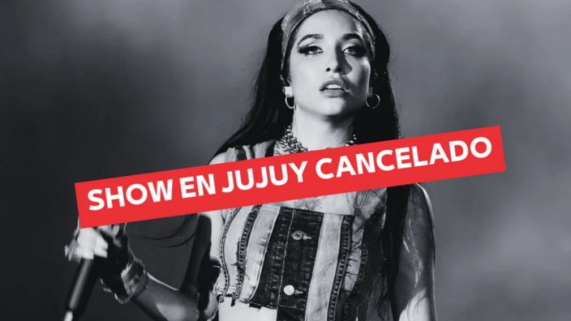 María Becerra cancela definitivamente su Show en Jujuy: ¿Qué pasará con las entradas?