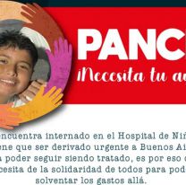 Panchi está internado en el hospital Materno Infantil, lo derivaron a Buenos Aires y necesita ayuda