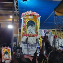 La Virgen de Punta Corral partió esta mañana rumbo a su santuario