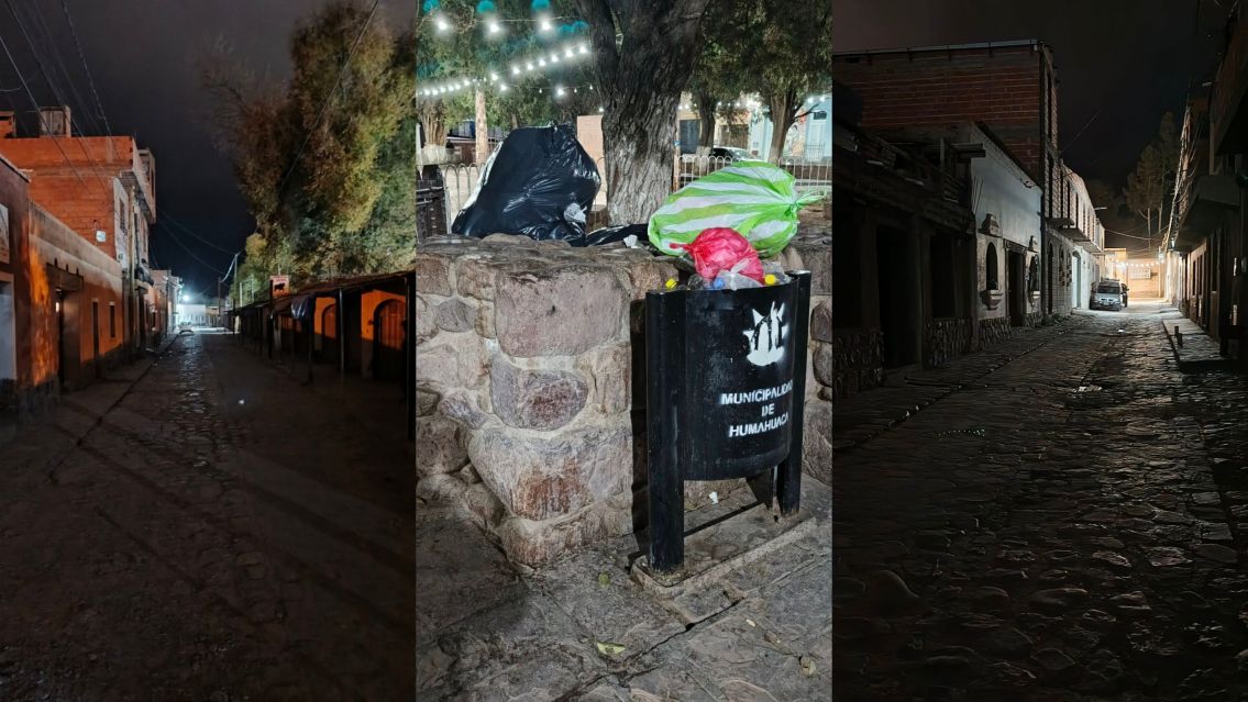 "Caminar por Humahuaca da pena": un vecino denunció abandono, basura y oscuridad en las calles