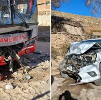 Brutal choque entre un colectivo y una camioneta en Abra Pampa: hay heridos