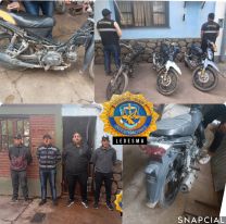 Recuperan tres motocicletas robadas en distintos operativos
