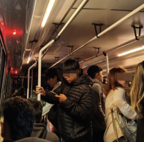 "Casi $1.050 para viajar parado, ¡que los que viajan gratis cedan el asiento!"