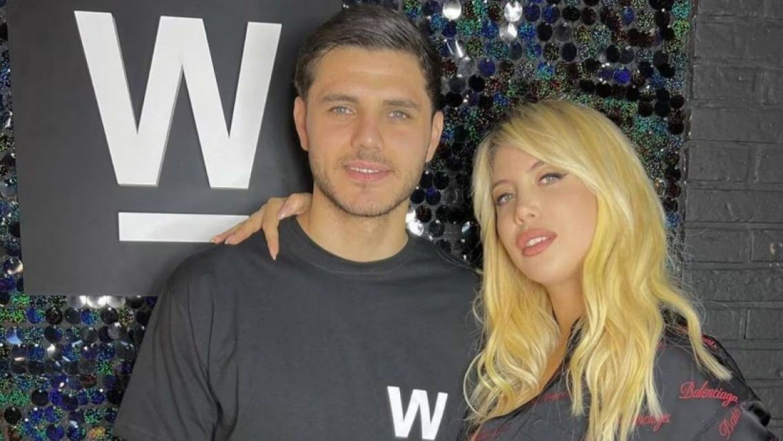 Wanda Nara comparti� un provocador video a los besos con Mauro Icardi