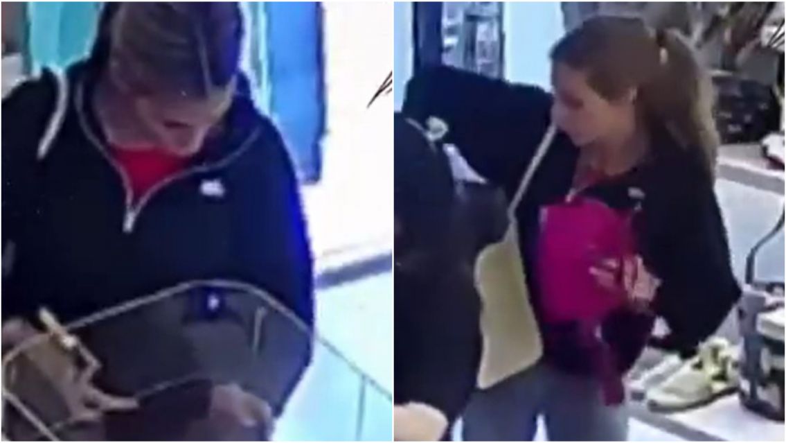 La pareja de un futbolista habría sido sorprendida robando: qué dijo