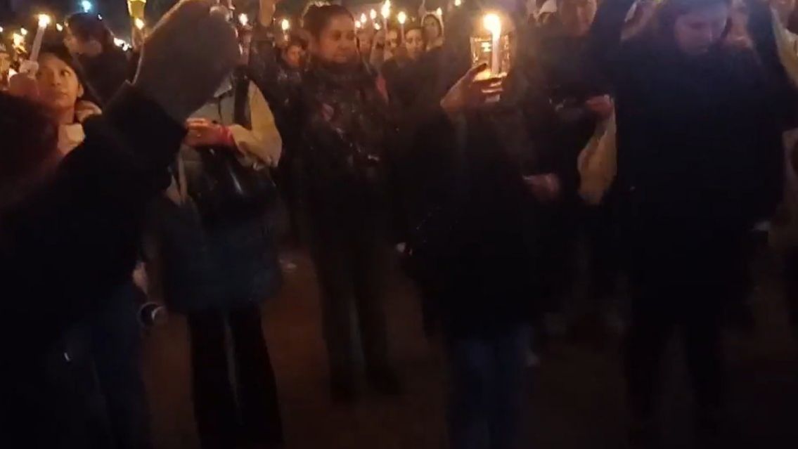 Todo el pueblo de Fraile Pintado acompa�o a la familia de Tamara en una nueva Marcha
