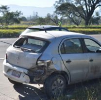 Choque y vuelco dejó tres heridos leves en la ruta 66